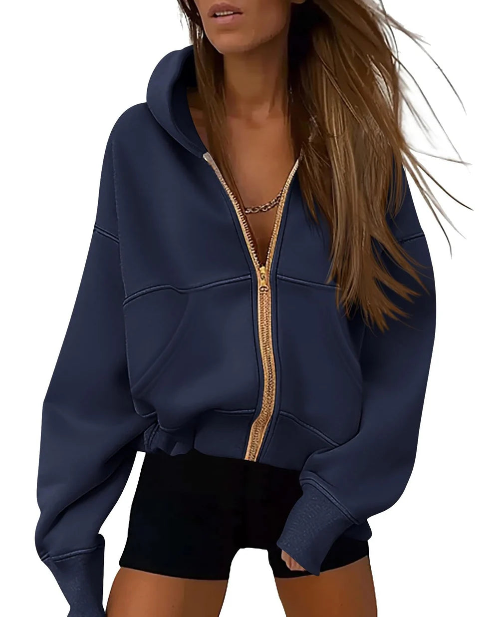 Women's fashionable and versatile hoodie