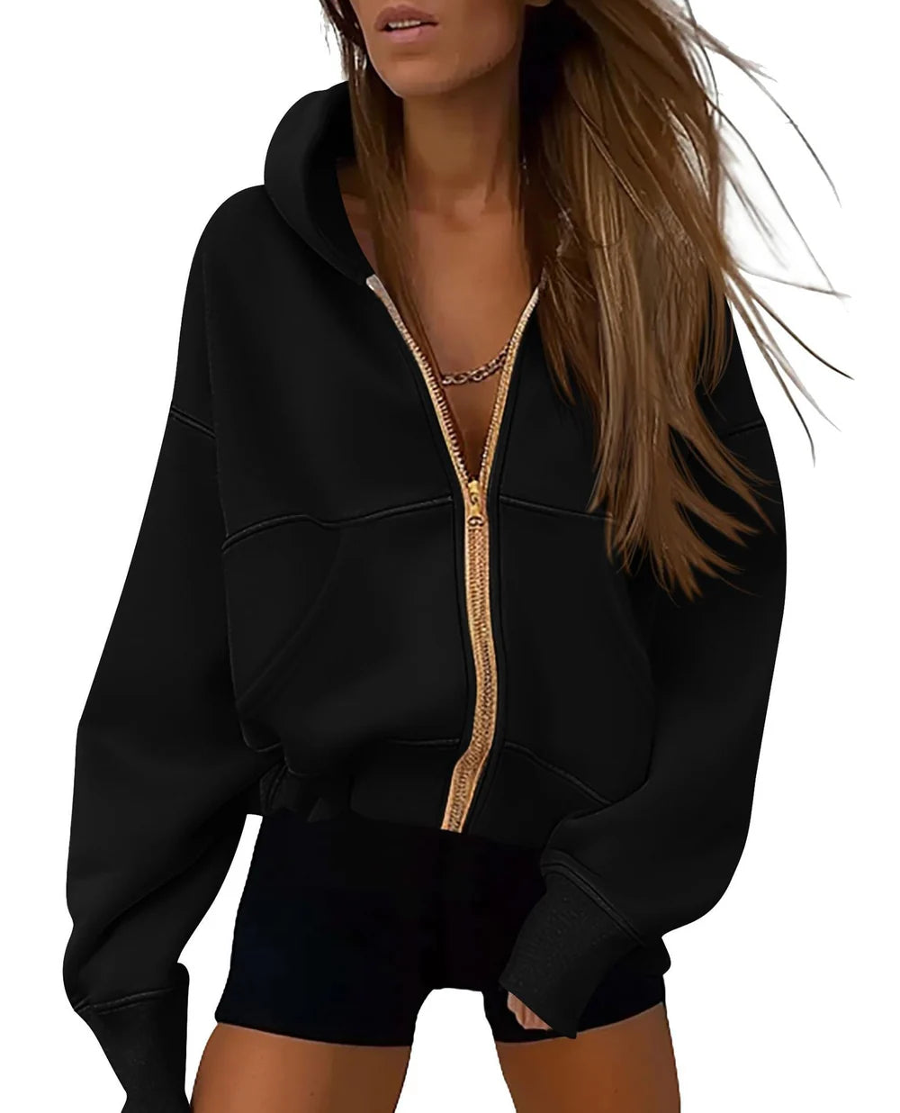 Women's fashionable and versatile hoodie