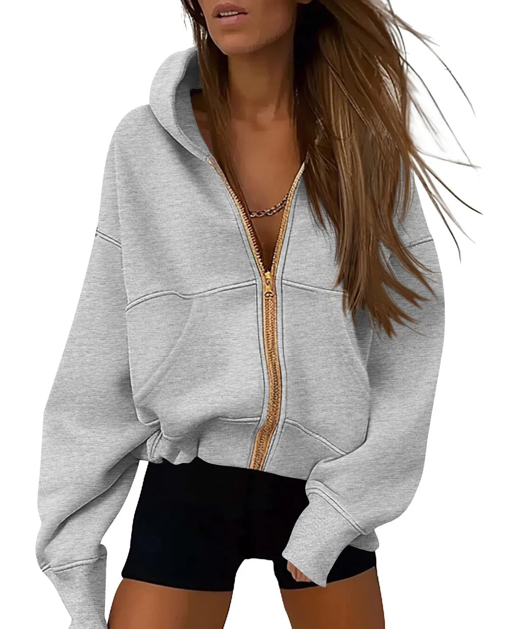Women's fashionable and versatile hoodie
